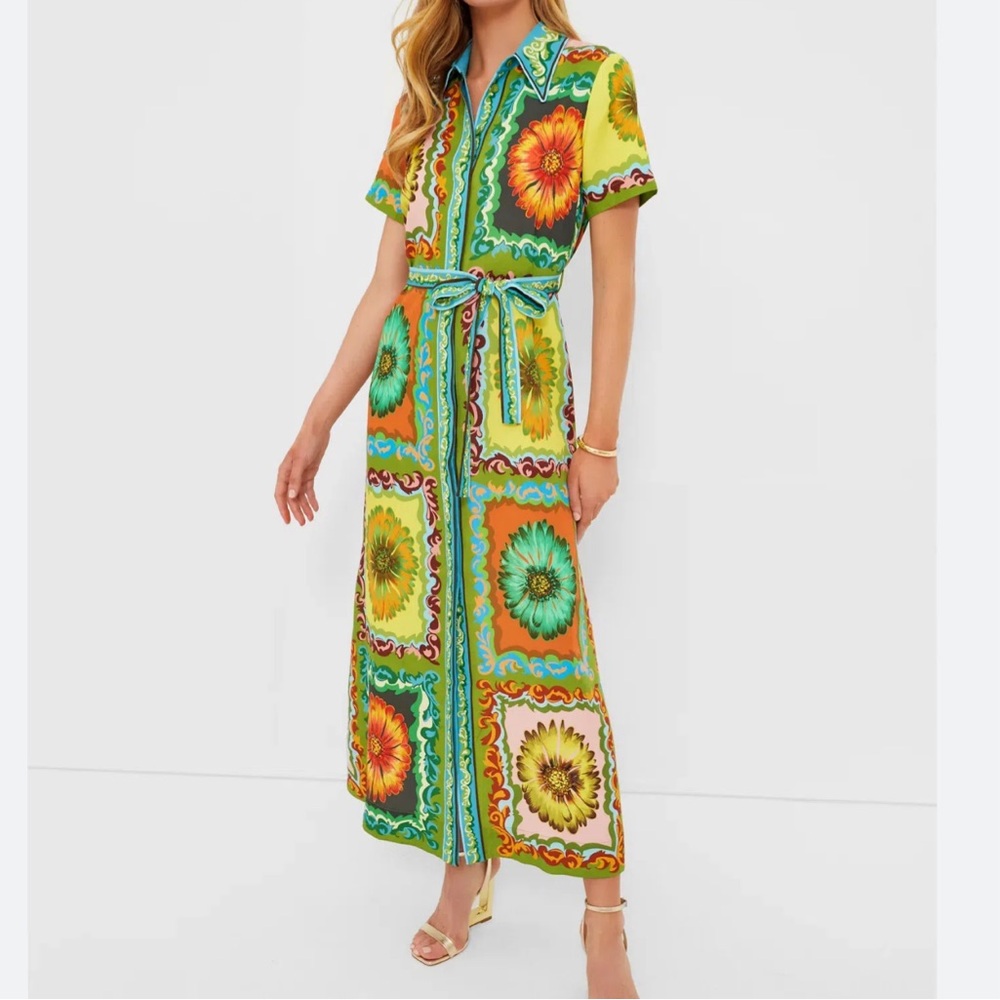 Alemais Disco Daisy Shirt Dress